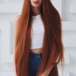 длинные рыжие волосы